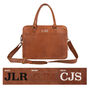 Personalised Leather Oxford Zip Up Satchel, thumbnail 9 of 12