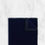 Mens Navy Blue Velvet Bow Tie And Pocket Square Set, thumbnail 2 of 3