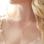 Rose Quartz Crystal Point Pendant Necklace, thumbnail 3 of 9