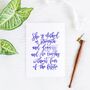 She Is Clothed In Strength Calligraphy Print, thumbnail 5 of 6