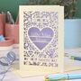 Personalised Papercut Naming Day Card, thumbnail 1 of 8