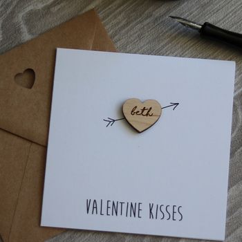 Personalised Valentines Heart Card, 3 of 7