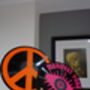 Peace Sign Upcycled 12' Lp Vinyl Record Decor, thumbnail 5 of 7