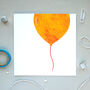 Orange Birthday Balloon Card, thumbnail 7 of 7