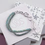 Crystal Bracelet With Snowflake Charm, thumbnail 4 of 5