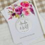 Bright Pinks Personalised Save The Date Magnet Card, thumbnail 2 of 2