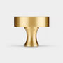 Solid Brass Official Tfl London Tube Stop Cabinet Door Knob, thumbnail 3 of 7