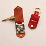 Personalised Red Multi Photo Leather Case Keyring, thumbnail 3 of 7