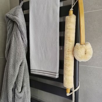 Luxury Back Body Brush With Cotton Cords Handmade, 2 of 3