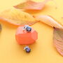 Skull Pearl Huggie Earrings, thumbnail 3 of 4