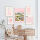 Pink Gallery Set Of Five By Ruby And B | notonthehighstreet.com