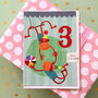 Monkeys 3rd Birthday Card, thumbnail 5 of 5