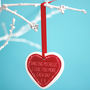 Personalised Heart Christmas Tree Decoration, thumbnail 4 of 6