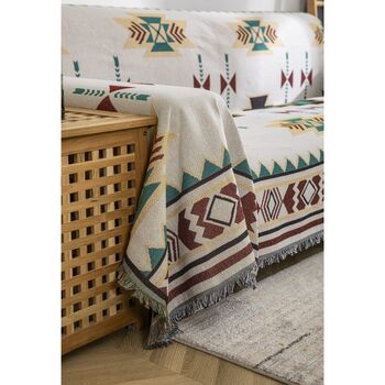Aztec Navajo Bohemian Sofa Large Throw Blanket, 5 of 7