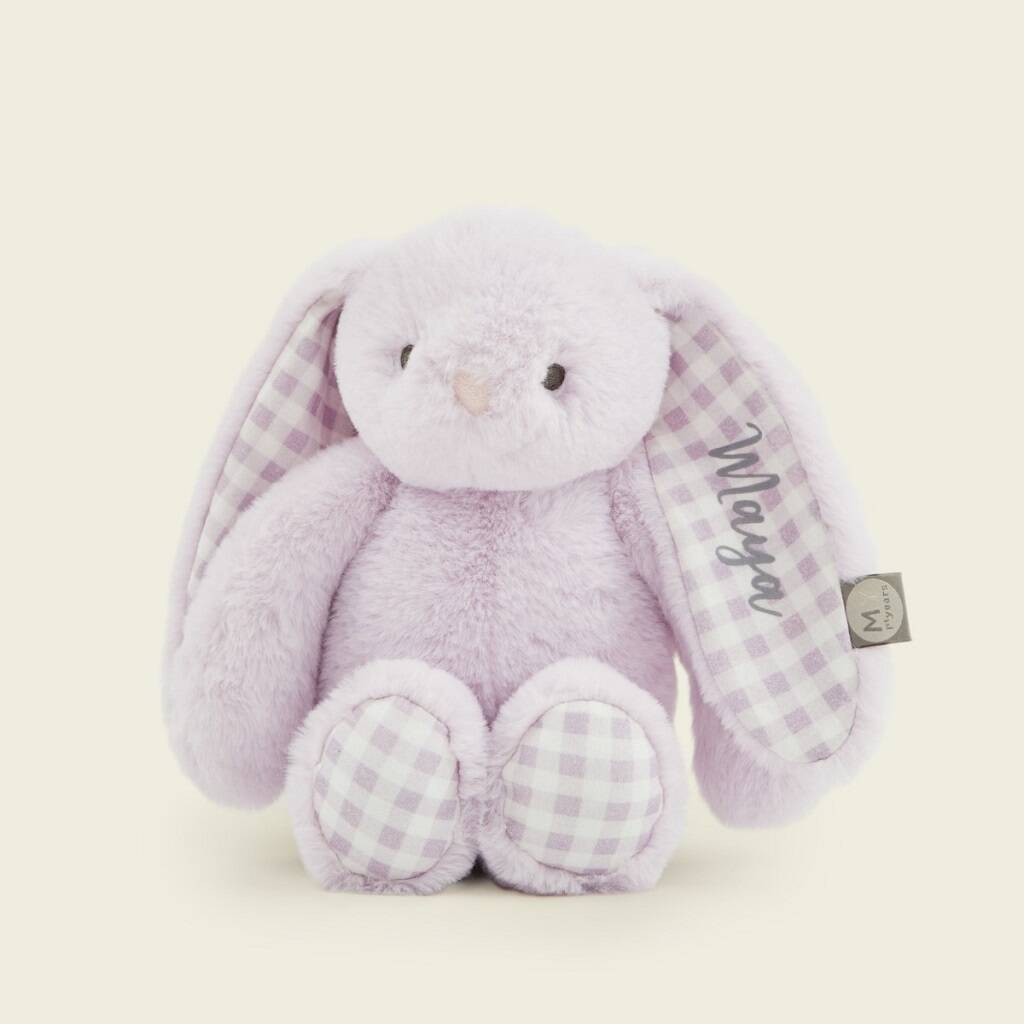 Personalised Lilac Bunny Soft Toy, 1 of 4