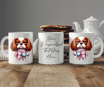 Personalised King Charles Spaniel Morning Coffee Pet Dog Gift Mug, 2 of 2