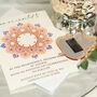 Ganesh Indian Mandala Wedding Invitation Magnets, thumbnail 2 of 9