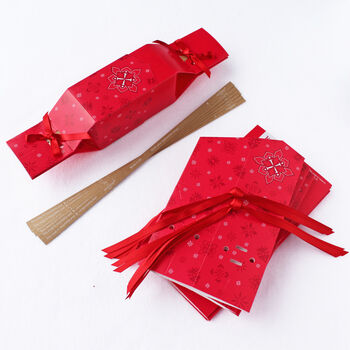 Six Reusable Eco Crackers 'Red Jewel' Design, 4 of 9