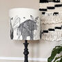 Elephant Linen Lampshade, thumbnail 1 of 4
