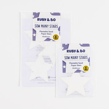 Sow Many Stars Plantable Seed Paper Stars, 4 of 8