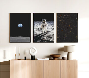 A Set Of Three Contemporary Space Art Prints, 8 of 12