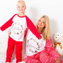 Personalised Matching Christmas Pyjamas Nordic Wreath, thumbnail 1 of 12