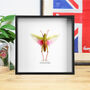 Rose Winged Grasshopper Handcrafted Frame, thumbnail 1 of 3