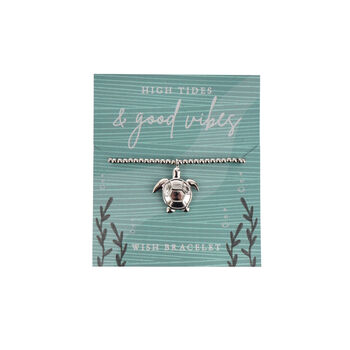 Coastal Living 'High Tides And Good Vibes' Wish Bracelet, 2 of 4