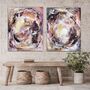 A Pair Of Original Abstract Paintings Neutral Chocolate, thumbnail 1 of 5