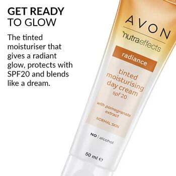 Avon Nutra Effects Radiance Tinted Moisturiser Spf 20 50 Ml, 7 of 7