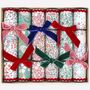 Set Of Six Liberty Print Velvet Bow Crackers, thumbnail 1 of 7