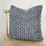 Fair Trade Chunky Boho Bobble Wool Cushion Cover 40cm, thumbnail 9 of 12