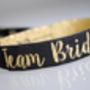 Team Bride Black And Gold Hen Party Wristbands, thumbnail 5 of 8