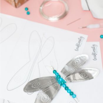 Dragonfly Delight Metal Embossing Craft Kit, 4 of 7