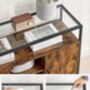 Sideboard Cabinet With Glass And Open Compartments, thumbnail 5 of 7