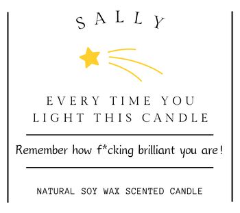 Remember How Brilliant You Are Personalised Candle, Proud Of You, Well Done Gift, 10 of 10