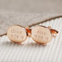 Personalised Rose Gold Cufflinks, thumbnail 1 of 8
