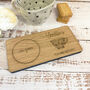 Personalised Oak Coaster Tray Tea And Biscuits Gift, thumbnail 3 of 8