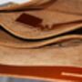 Handcrafted Tan Leather Laptop Bag Gift For Him, thumbnail 8 of 10
