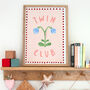 Floral Twin Nursery Print, thumbnail 5 of 9