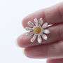 Gold And Silver Daisy Brooch, thumbnail 9 of 12