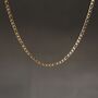 18 K Gold Plated Figaro Chain Necklace, thumbnail 4 of 4