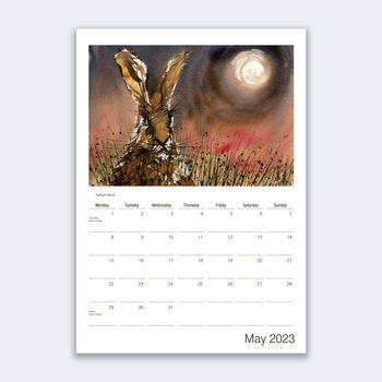 2022 23 Academic Calendar With Hare Art, 7 of 8