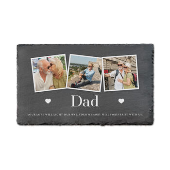Personalised Photo Memorial Slate Grave Marker 30 X 20cm, 8 of 9