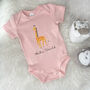 Hello World Giraffe Jungle Babygrow, thumbnail 4 of 10