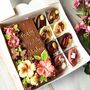 Vegan Personalised Chocolate Hibiscus Flower Gift Box, thumbnail 6 of 9