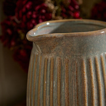 Personalised Washed Stone Pitcher Jug Vases, 4 of 9