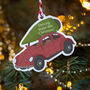 Driving Home This Christmas Car And Tree Decoration, thumbnail 1 of 2