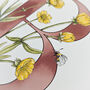 B Is For Buttercup Coloured Initial Print, thumbnail 7 of 11