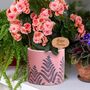 Personalised Crackle Fern Ceramic Garden Plant Pot, thumbnail 4 of 7